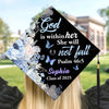 Personalised Graduation Cap - Meaningful Memorial or Graduation Gift for Jesus Lovers - Faith Makes Her Fierce