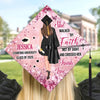 Personalised Graduation Cap - Meaningful Memorial or Graduation Gift - Walked By Faith And Crossed the Line