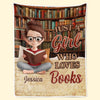 Personalised Blanket - Book Lover Gifts For Readers, Bookworms - Cozy Bliss With Books
