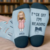 Personalised Crew Socks - Bookish Gifts For Book Lovers, Bookworms, Readers - Don’t Kill My Reading Vibe