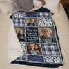 Personalised Photo Blanket - Meaningful Memorial Sympathy Gifts – The Light of Your Love Guides Me