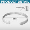 Personalised Stainless Steel Cuff Bracelet - Meaningful Memorial Gift - Always In My Thoughts, Forever In My Heart