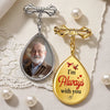 Personalised Teardrop Pin with Photo - Meaningful Memorial or Graduation Gift - Your Love Lives On