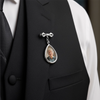 Personalised Teardrop Pin with Photo - Meaningful Memorial or Graduation Gift - Your Love Lives On