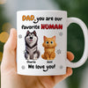 Personalised Mug – Mother's Day Gifts For Dog Lovers, Cat Owners – Thanks For Being My Mum