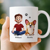 Personalised Mug – Gifts For Dog Lovers, Dog Dad – Just A Dad, Dogs First