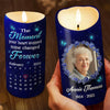 Personalised LED Candle with Photo - Meaningful Memorial Gift - Though Absent, You Remain Ever Near