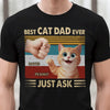 Personalised Unisex T-Shirt, Hoodie – Father’s Day Gift for Cat Lovers, Cat Mom And Dad – Best Cat Dad Ever