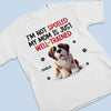 Personalised Unisex T-Shirt – Gift for Dog Mom, Dog Lovers – My Mum Is Just Well-Trained