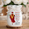 Personalised Ribbon Flower Vase - Meaningful Graduation Gift - The Tassel Was Worth The Hustle
