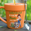 Personalised Plant Pot Mug – Garden Gift for Dog Lovers – Happiness in Paws & Petals