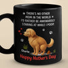 Personalised Black Mug - Mother's Day Gifts For Dog Mom, Dog Lovers - Thanks For My Poo Duty
