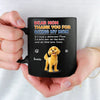 Personalised Black Mug - Mother's Day Gifts For Dog Mum, Dog Lovers - Forever My Mum