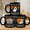 Personalised Photo Black Mug - Mother's Day Gifts For Dog Mum, Cat Lovers - I Woof You So Much