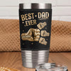 Personalised Printed Leather Tumbler – Father's Day Gifts For Dad, Grandpa – Dad The Man The Myth