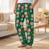Personalised Photo Pajama Pants - Gifts For Mom, Grandma, Dad, Grandpa - Family Love Never Sleeps