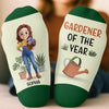 Personalised Crew Socks - Birthday Garden Gifts For Gardeners - Plant Lady Energy
