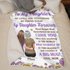 Personalised Blanket - Birthday Gifts For Daughter - Forever Proud To Call You My Daughter