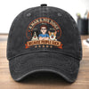 Personalised Vintage Washed Denim Cap – Father's Day Gift For Dod Dad – Cheers For My Mess