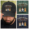 Personalised Vintage Washed Denim Cap – Gift For Dog Dad – A Bond That Never Breaks