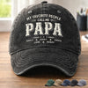 Personalised Vintage Washed Denim Cap - Gifts For Dad, Grandpa - Daddy Is Timeless