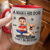 Personalised Accent Mug - Father's Day Gifts For Dog Lovers, Dog Dad - Dog Dad Energy Every Day
