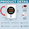 Personalised Accent Mug - Father's Day Gifts For Dog Lovers, Dog Dad - Dog Dad Energy Every Day