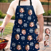 Personalised Photo Apron With Pocket - Father's Day Birthday Gifts For Dad, Grandpa - Loved By Many Hearts