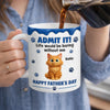 Personalised 3D Inflated Effect Printed Mug - Father's Day Birthday Gifts For Dog Cat Lovers, Dog Dad, Cat Owners - Fueled By Pet Love