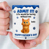 Personalised 3D Inflated Effect Printed Mug - Father's Day Birthday Gifts For Dog Cat Lovers, Dog Dad, Cat Owners - Fueled By Pet Love