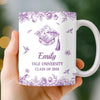 Personalised Mug - Meaningful Graduation Gifts For - Coffee, Flowers And Big Dreams
