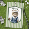 Personalised Photo Golf Towel - Father's Day Birthday Golf Gifts For Dog Lovers, Dog Dad And Mum - Golf Mode Always On