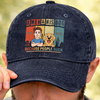 Personalised Vintage Washed Denim Baseball Cap - Father's Day Gifts For Dog Lovers, Dog Dad And Mum - Life’s Better With A Dog Sidekick