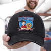 Personalised Vintage Washed Denim Baseball Cap - Father's Day Gifts For Dog Lovers, Dog Dad And Mum - Best Friend Has Four Paws