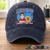 Personalised Vintage Washed Denim Baseball Cap - Father's Day Gifts For Dog Lovers, Dog Dad And Mum - Best Friend Has Four Paws