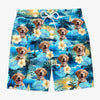 Personalised Photo Men Beach Shorts - Summer Vacation And Travel Gifts For Family, Dog Cat Lovers - Paws Make Life Better