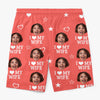 Personalised Photo Men Beach Shorts - Summer Vacation And Travel Gifts For Husband And Wife, Couple - Official Hubby Duties