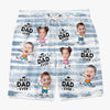 Personalised Photo Men Beach Shorts - Summer Vacation And Travel Gifts For Dad, Grandpa - My Heart Belongs To Daddy