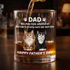 Personalised Whiskey Glass - Father's Day Birthday Gifts For Dog Cat Lovers, Dog Dad And Mom, Cat Owners - Cheers To Fur Family