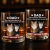 Personalised Whiskey Glass - Father's Day Birthday Gifts For Dog Cat Lovers, Dog Dad And Mom, Cat Owners - Cheers To Fur Family