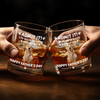 Personalised Whiskey Glass - Father's Day Birthday Gifts For Dog Cat Lovers, Dog Dad And Mom, Cat Owners - Dog Dad Mode