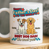 Personalised Mug - Father's Day Birthday Gifts For Dog Lovers, Dog Dad And Mom - My Kids Have Paws