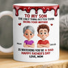 Custom 3D Inflated Effect Printed Mug - Personalized Father's Day Gifts For Son - Raised A Great Dad