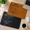 Custom Charging Mat - Personalized Father's Day Birthday Gifts For Dad, Grandpa - Best Dad Ever Connected