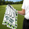Custom Golf Towel - Personalized Father's Day Birthday Golf Gifts For Dad, Grandpa - Keep Calm & Golf On