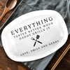 Custom Platter - Personalized Father's Day Birthday Gifts For Dad, Grandpa - Grill Master At Work