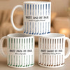 Custom Mug - Personalized Father's Day Birthday Golf Gifts For Dad, Grandpa - Golf More Worry Less