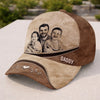 Custom Photo Cap - Personalized Father's Day Birthday Gifts For Dad, Grandpa - Family First Always