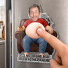 Custom Photo Dad Bod Belly Squishy Acrylic Fridge Magnet – Personalised Father's Day Funny Gifts For Dad, Grandpa – Powered By Dad Bod Energy