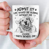 Custom Photo Mug - Personalised Father's Day Birthday Gifts For Dog Cat Lovers, Dog Dad And Mum, Cat Owners - My Best Friend Has Paws